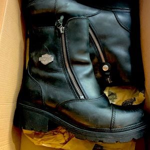Harley Davidson Motorcycle Riding Boots *Great Condition*